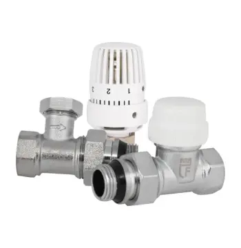 Термостатический комплект SD Forte SF255W15 прямой для радиатора 1/2 (SF255W15)