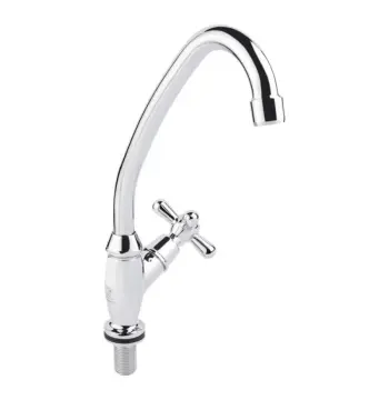 Монокран для кухни Lidz Dominox 269F латунный хромированный с поворотным изливом (LDDOM269FCRM35533)