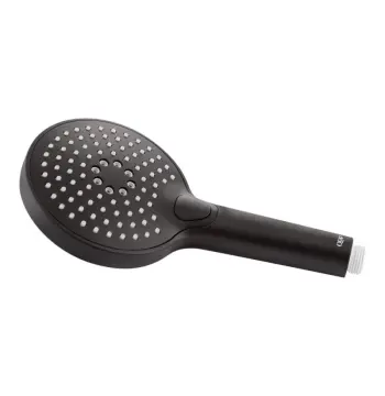 Лейка для ручного душа Qtap Rucni QTRUCA120O3KBB из ABS пластика черная матовая, круглая, 120 мм, 3-режимная (QTRUCA120O3KBB)