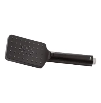 Лейка для ручного душа Qtap Rucni QTRUCA121N3KBB пластиковая черная матовая, трехрежимная прямоугольная 120×80 мм (QTRUCA121N3KBB)