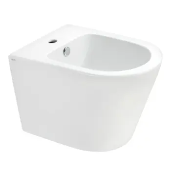 Підвісне біде Qtap QT14551380GW Scorpio керамічне біле з отвором під змішувач (QT14551380GW)