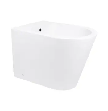 Біде підлогове Qtap QT14441380W Scorpio керамічне біле з отвором для змішувача (QT14441380W)