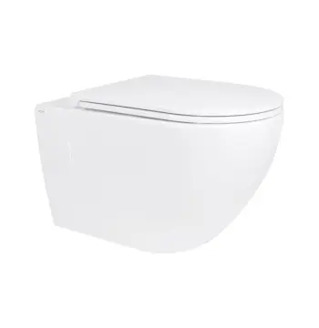 Унитаз подвесной Qtap Robin безободковый с сиденьем soft-close QT13332141ERW (QT13332141ERW)