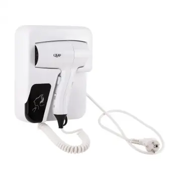Фен Qtap Pohodli QTF1200RNP білий з ABS-пластику настінний з тримачем 1200 Вт (QTF1200RNP)