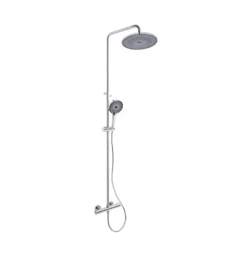 Душевая система Qtap Sloup QTSL57103ONC хромированная с термостатом на два потребителя (QTSL57103ONC)