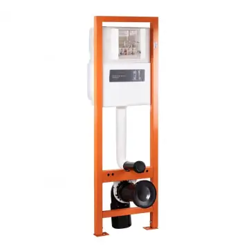 Инсталляция для унитаза Qtap Nest Uni QT0233M370 металлическая с двойным смывом 3/6 л и нагрузкой до 400 кг (QT0233M370)
