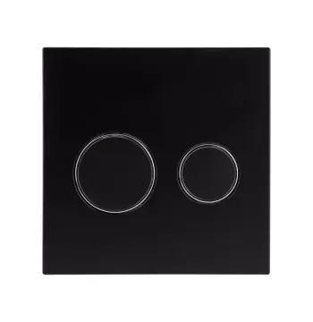 Панель смыва Qtap Nest Uni QT0211P01V1178MB черная матовая, двухрежимная (QT0211P01V1178MB)