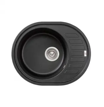 Кухонная мойка Lidz 620×500 мм/200 BLM-14 из искусственного камня врезная с универсальным крылом (LIDZBLM14620500200)