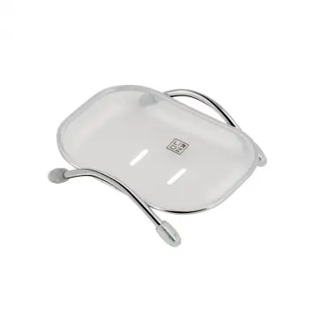 Мильниця Lidz LDPLA0203WHI37456 Playa 02.03 пластикова настільна, біла/хром (LDPLA0203WHI37456)