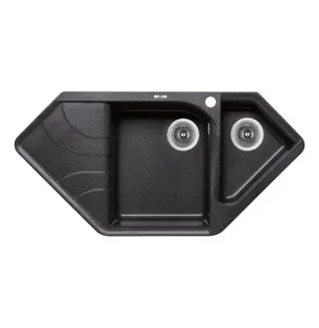 Кухонная мойка с дополнительной чашей Lidz 1000x500/225 GRF-13 (LIDZGRF131000500225)