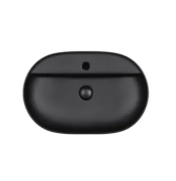 Раковина-чаша Qtap Scorpio QT142203MBMB матовая черная с донным клапаном (QT142203MBMB)