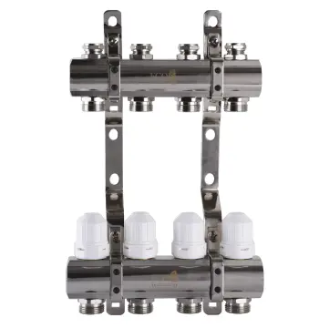 Коллектор с регуляторами и креплением ECO 001С 1″x4