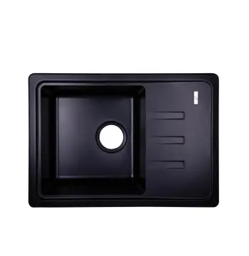 Мойка кухонная врезная из искусственного камня Lidz ANT-15 антрацит 620x435x200 (LIDZANT15620435200)