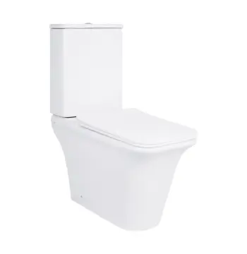 Унитаз-компакт Qtap QT08221213AW Kalao керамический белый безободковый с сиденьем Soft-close (QT08221213AW)