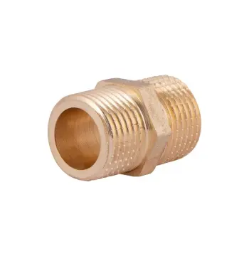 Ниппель Thermo Alliance Standart SD4071515L латунный равнопроходной 1/2" с наружной резьбой (SD4071515L)