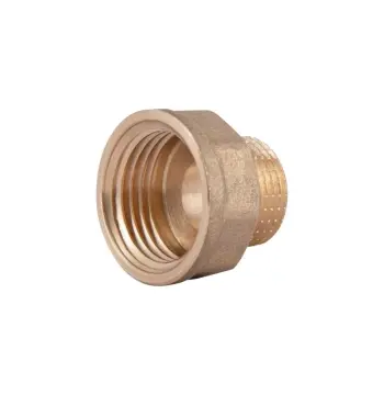 Переходник редукционный Thermo Alliance 1/2х3/8 Standart 1/2"х3/8" латунный с внутренней-наружной резьбой (SD409159)