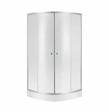 Душова кабіна з низьким піддоном Lidz SC80x80SATLOWFR Latwa SC80×80 мм.SAT.LOW.FR сатинова з матовим склом 4 мм (LLSC8080SATLOWFR2SET)