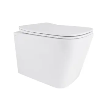 Унитаз подвесной Qtap Tern QT17332303ASW белый керамический безободковый с сиденьем Soft-close (QT17332303ASW)