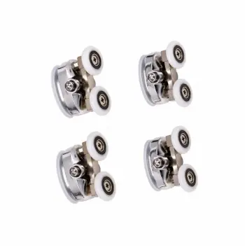Комплект роликов Qtap SD00051389 Presto CRM 1088SP5, 1099SP5 хромированный латунный с пластиком для раздвижных дверей (SD00045265)