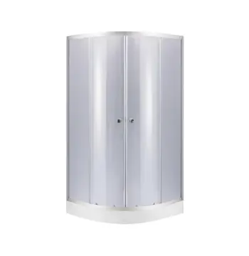 Душова кабіна Lidz SC80x80SATLOWGR Latwa SC80×80 мм.SAT.LOW.GR сатинова з тонованим склом 4 мм, у комплекті з низьким піддоном (LLASC8080SLGSET)