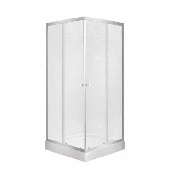 Душова кабіна Lidz Wawel SC90x90.SAT.LOW.FR, скло Frost 4 мм + Lidz Душовий піддон KAPIELKA ST90x90х14