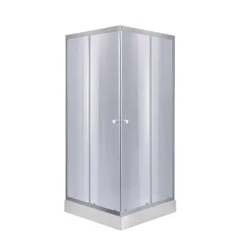 Душова кабіна Lidz Wawel SC90x90.SAT.LOW.GR, скло тон. 4 мм + Lidz Душовий піддон KAPIELKA ST90x90х14