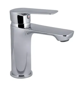 Смеситель для раковины Qtap Leo New QTLEO270CRM45561 латунный хромированный однорычажный (QTLEO270CRM45561)