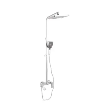 Душевая система Qtap QTSWA111CRM45566 Swan Cascada латунная хромированная с поворотным изливом на 3 потребителя (QTSWA111CRM45566)