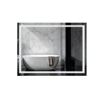 Дзеркало Qtap Mideya 900×700 мм з сенсорним LED-підсвічуванням, антизапотіванням та димером (QT2078NCF9070W)