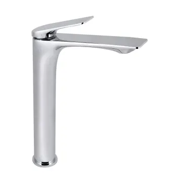 Смеситель для раковины Qtap Vlasta New латунный хромированный высокий (QTVLA269CRM45652)