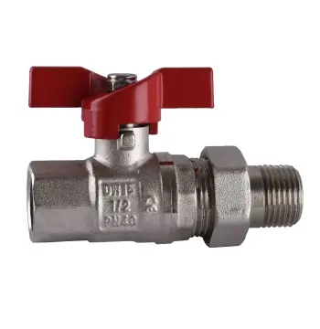 Кран шаровый прямой с американкой SELBA 1/2″ КБ SL1509