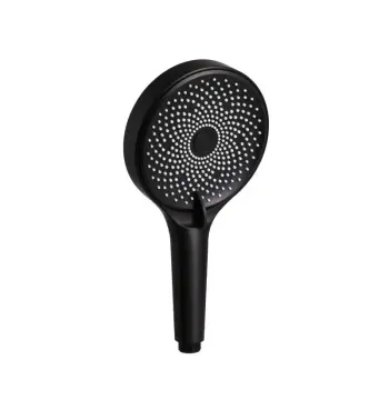 Лейка для ручного душа Qtap Rucni QTRUC125BLM45953 пластиковая черная матовая, круглая, 130 мм, 3-режимная (QTRUC125BLM45953)