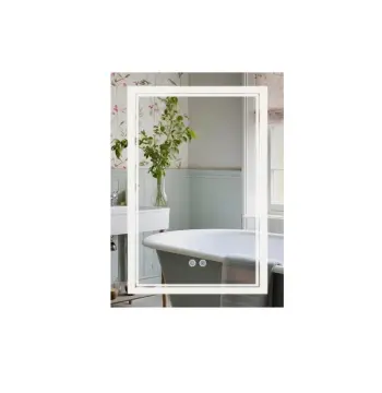 Дзеркало Qtap Cardinal 600х800 з LED-підсвічуванням Touch, з антизапотіванням, з димером, рег. темп. кольору (3000-6500K) QT0478C6080