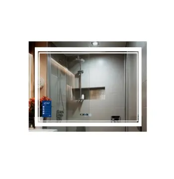Дзеркало Qtap Cardinal 1000х700 з LED-підсвічуванням Touch, з антизапотіванням, з димером, рег. темп. кольору (3000-6500K) QT0478C10070