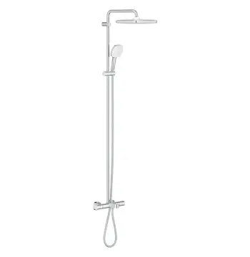 Душевая система настенного монтажа с термостатом для ванны Grohe Tempesta System 250 Cube (26691001)