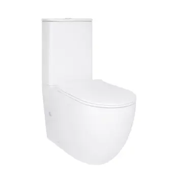 Унитаз-компакт напольный Qtap Robin New Ultra Quiet белый безободковый с сиденьем Soft-close (QT13226083AW)