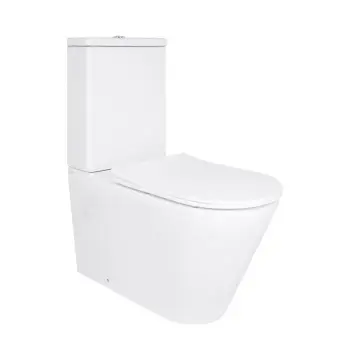 Унітаз-компакт підлоговий Qtap QT28228300W Vlasta Ultra Quiet білий безобідковий із сидінням Soft-close (QT28228300W)