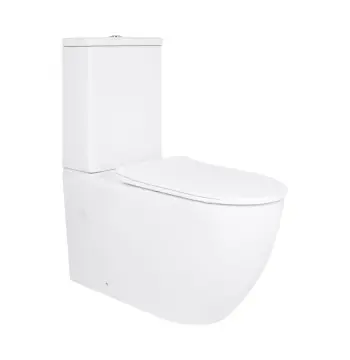 Унітаз-компакт Qtap Grand QT26228301W білий безобідковий з сидінням Soft-close та тихим змивом Ultra Quiet (QT26228301W)
