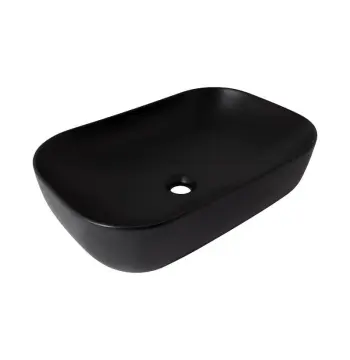 Раковина-чаша Qtap QT132143PMBMBN Robin керамическая черная матовая 600×390×150 мм (QT132143PMBMBN)