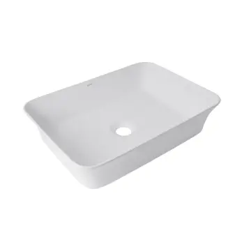 Раковина-чаша Qtap QT18112261WN Virgo керамическая белая накладная прямоугольная (QT18112261WN)