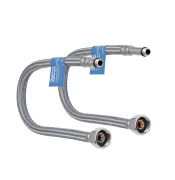 Шланг для підключення змішувача Thermo Alliance Standart (пара) 80 см NYLON M10x1/2"В TAS386W80