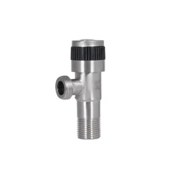 Кран кутовий Thermo Alliance Standart TAS345W1515SS нержавіючий з керамічною буксою 1/2"х1/2" ЗЗ (TAS345W1515SS)