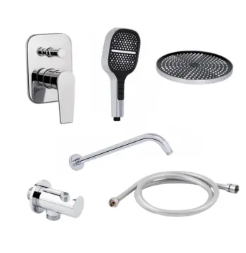 Душевой набор Qtap QTST6245102DCДуш Stenava QTST6245102DC латунный, цвет хром, 6 в 1 (QTST6245102DC47683)