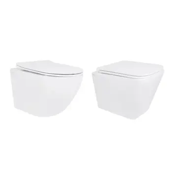 Акционный набор: Унитаз подвесной Jay Ultra Quiet QT07335177W 485х360х320 + Tern Ultra Quiet QT17332303ASW 490x365x325