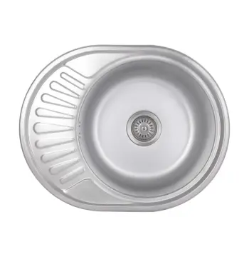 Кухонная мойка Brinex 5745 сатинированная из нержавеющей стали, 0.8 мм (BRIN5745SAT08)