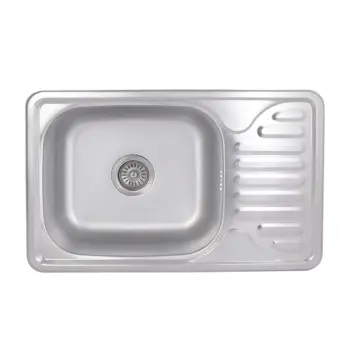Кухонная мойка Brinex 6642 0,8 мм Satin (BRIN6642SAT08)