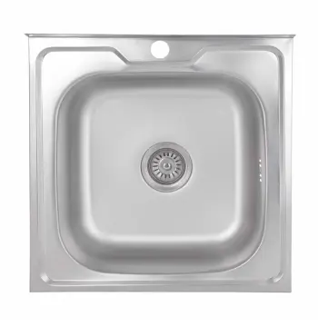 Кухонная мойка Brinex 5050 из нержавеющей стали satin накладная 0, 6 мм (BRIN5050SAT06)