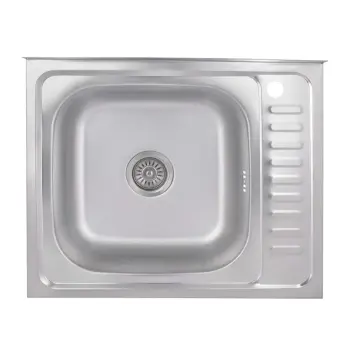 Кухонная мойка Brinex 6050-L 0,6 мм Satin (BRIN6050LSAT06)