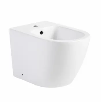 Биде напольное Qtap QT07443375W Jay керамическое белое с отверстием под смеситель (QT07443375W)