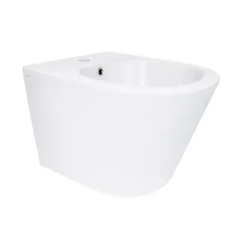 Подвесное биде Qtap QT16555379W Swan белое керамическое с отверстием под смеситель (QT16555379W)
